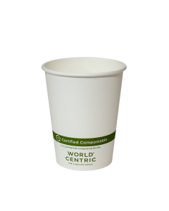 12-oz White Paper/PLA Hot Cup