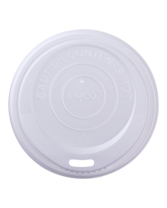 10-20-oz PLA Dome Lid for Hot Cups - Compostable