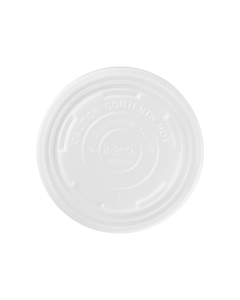 Lid Flat PLA for 12-32-oz Paper Food Container